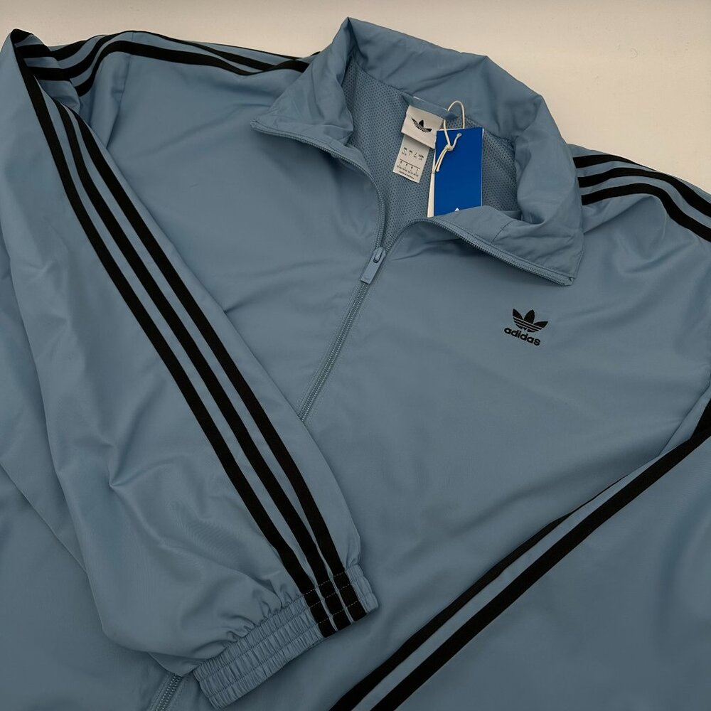 adidas Women's Adilenium Season 3 Oversized Track Top Jacket, Size Large, Blue